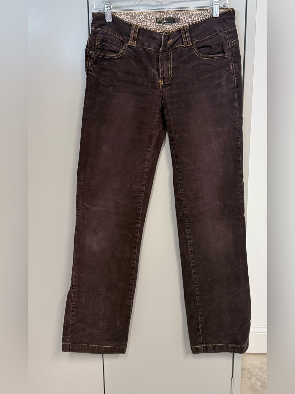 Prana Women’s Straight-Leg Jeans in Dark Brown - Low Rise
